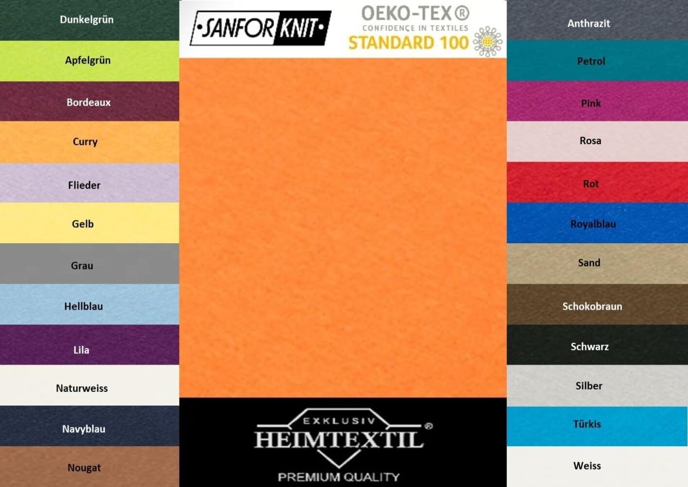 Jersey Spannbettlaken Premium Marke 140 - 160 x 200 cm Terrakotta Bild 1