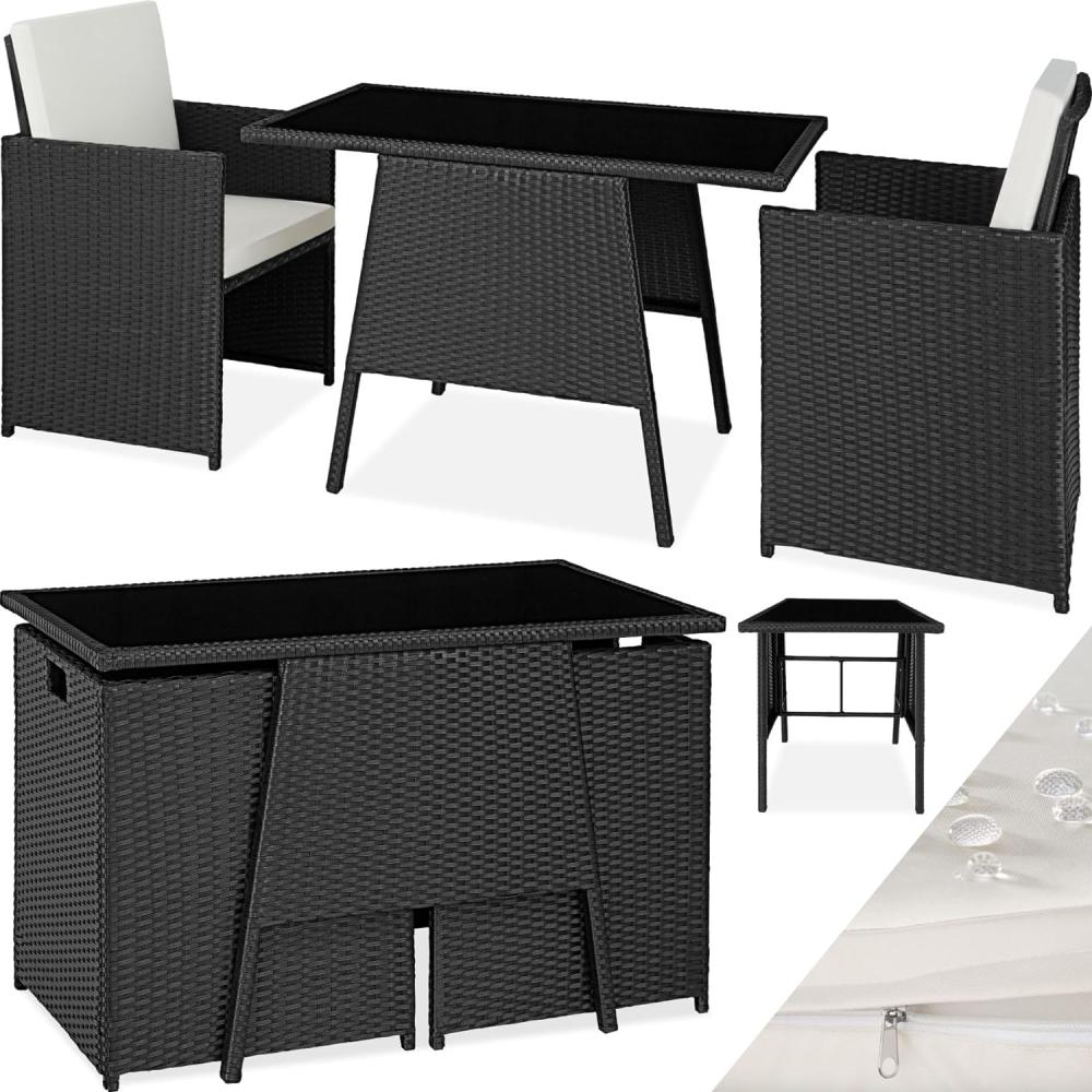 tectake Sitzgruppe Rattan Sitzgruppe, (Set, 3-tlg), für 2 Personen Bild 1