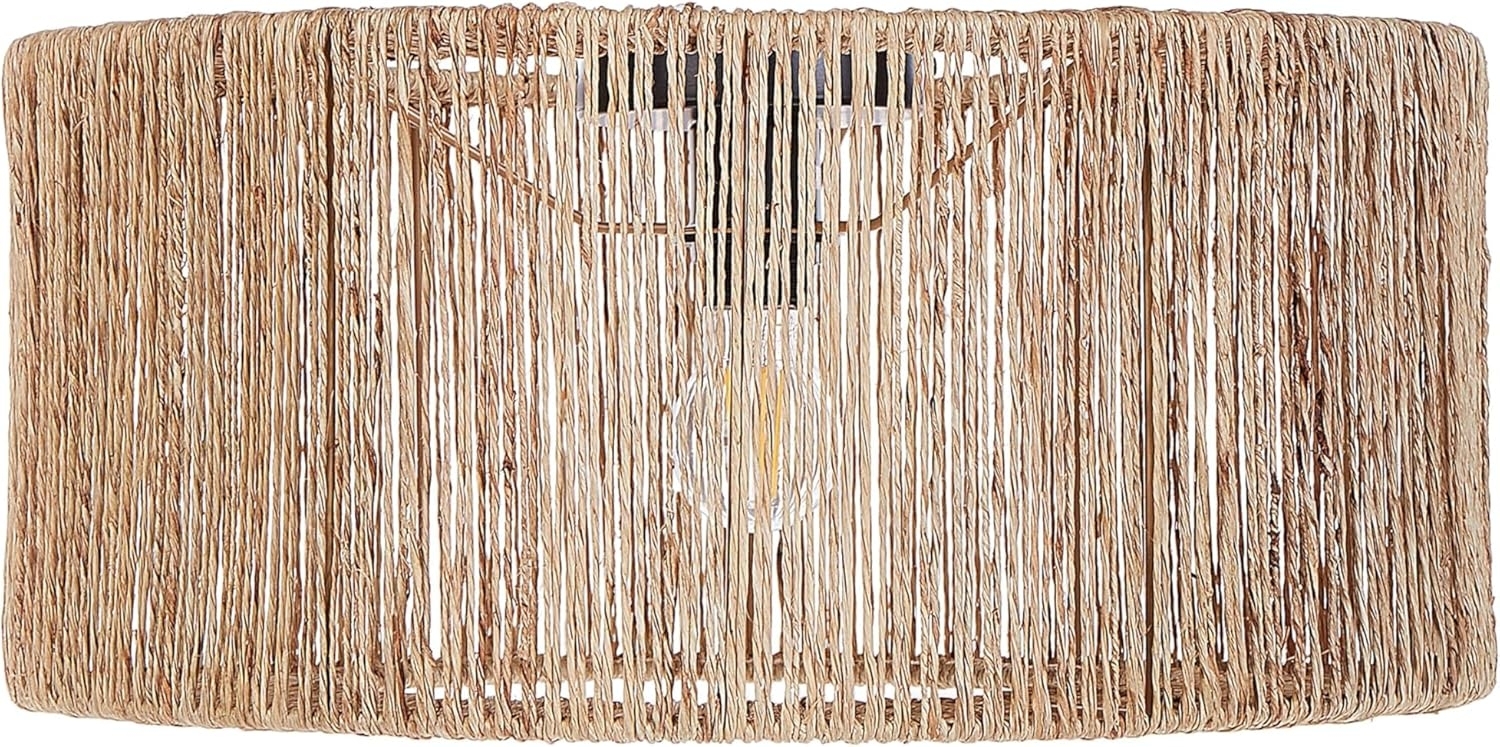 'Sewa' Deckenleuchte Trommelform, Jute naturfarben, 50 x 50 x 22 cm Bild 1