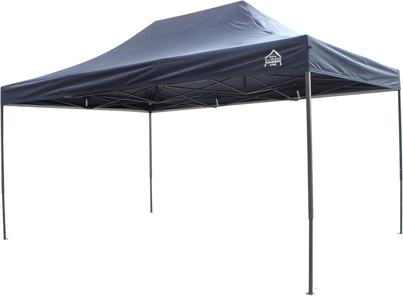 All Seasons Gazebos 3x4. 5m vollständig wasserdichtes Faltpavillon - Marineblau Bild 1