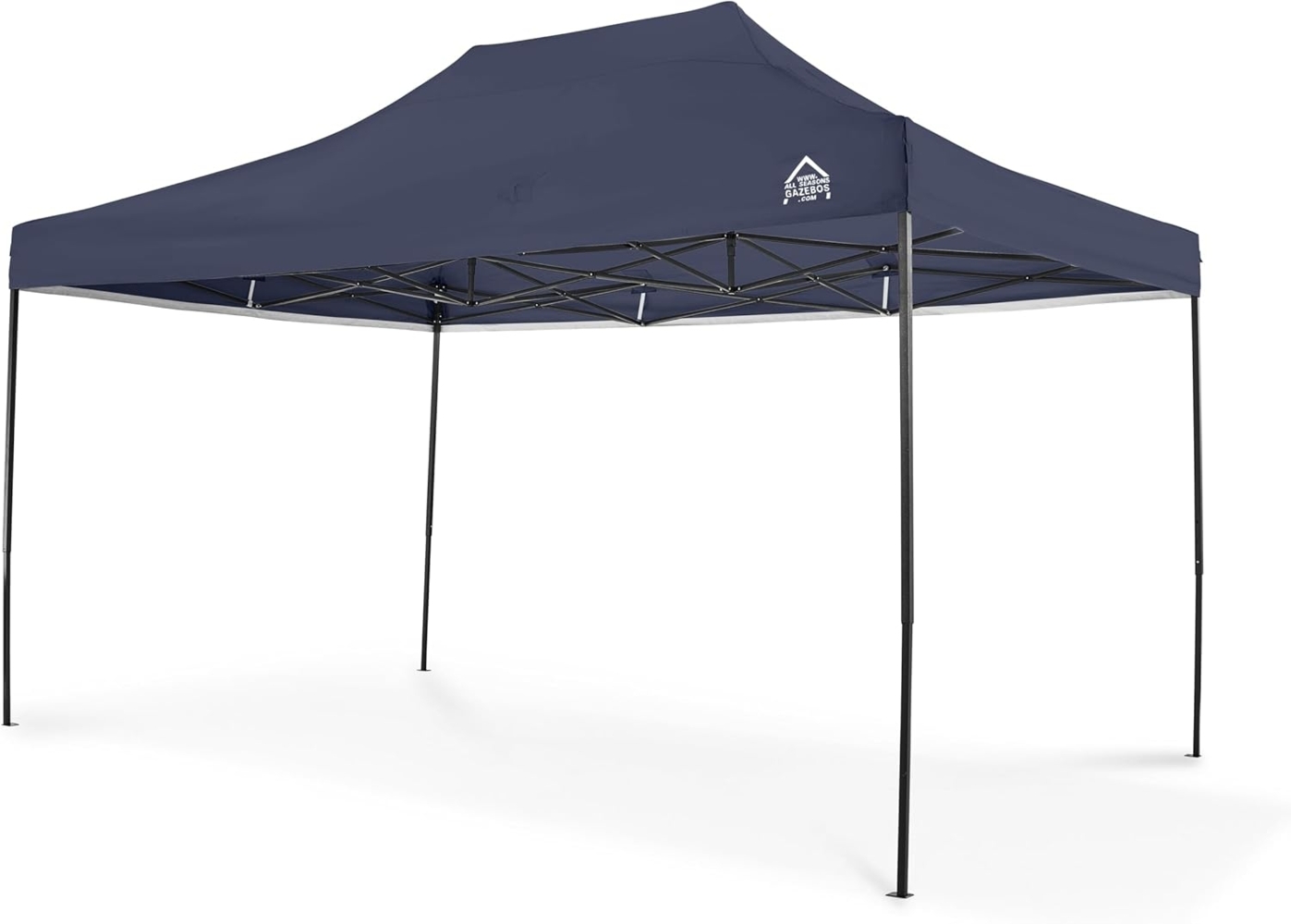 All Seasons Gazebos 3x4. 5m vollständig wasserdichtes Faltpavillon - Marineblau Bild 1