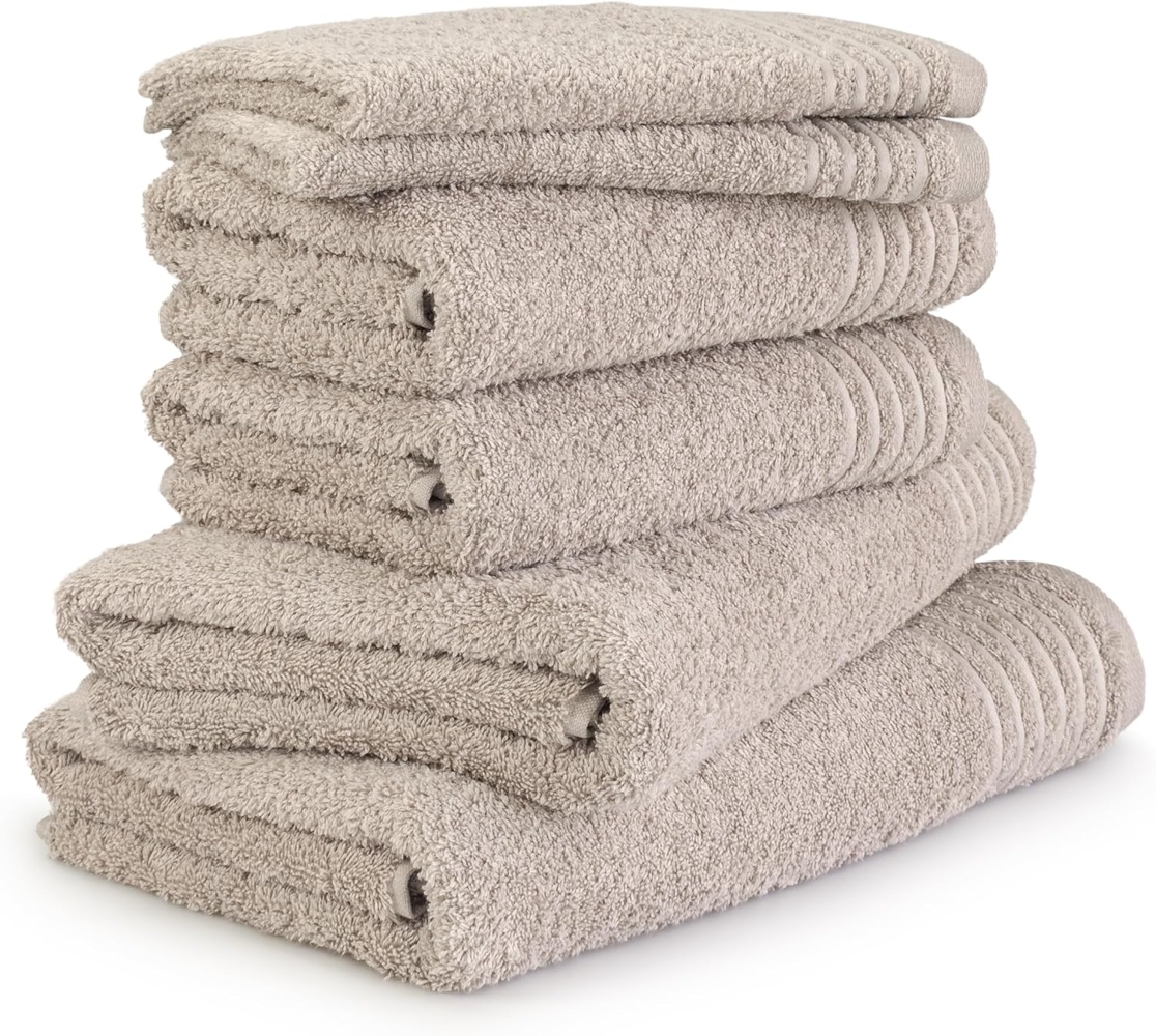 Möve Handtuch Set New Classic, Walkfrottier (Set, 6-St), 2x Gäste-, 2x Hand- und 2x Duschtücher Bild 1