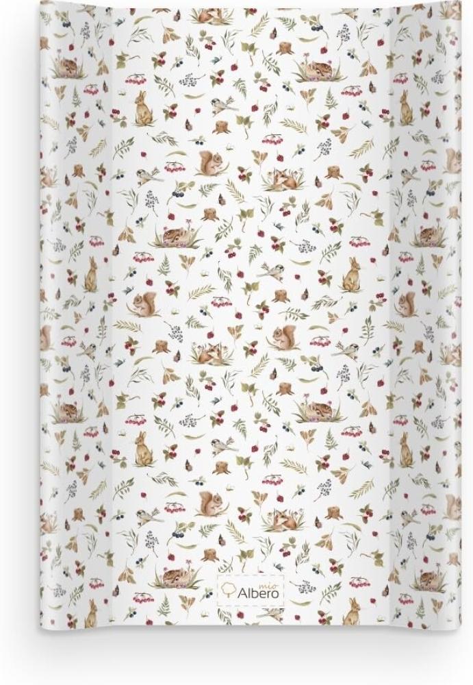 Harte Wickelauflage für Babybett 47x80 mit Sicherheitsfüßen Wickelunterlage Abwaschbar Wasserdicht Wickeltisch Zubehör Waldtiere Baby Changing Mat Bild 1