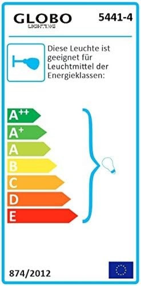 GLOBO Deckenleuchte Wohnzimmer Deckenlampe Deckenstrahler Holz 4-flammig 5441-4 Bild 1