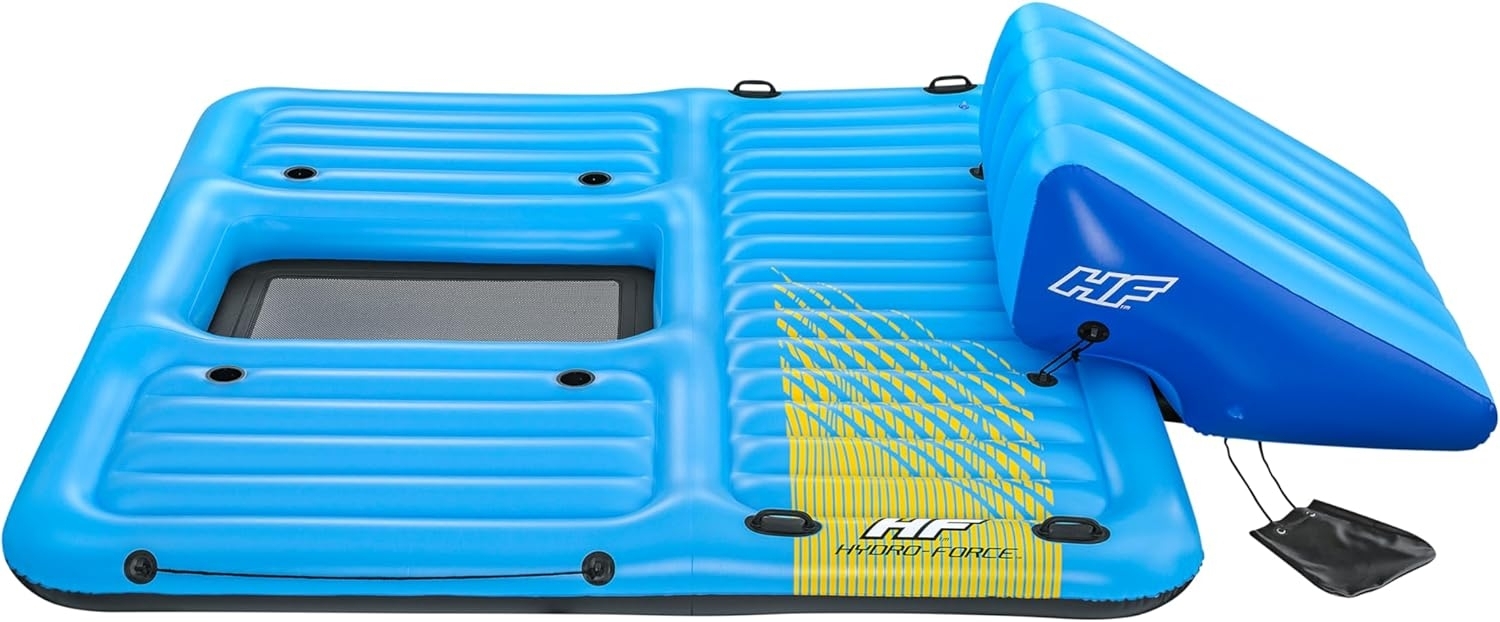 Badeinsel Summer Slide™ mit Wasserrutsche 376 x 311 cm Bild 1