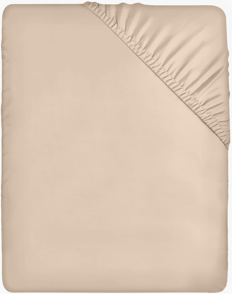 Utopia Bedding - Spannbettlaken 150x200cm - Beige - Gebürstete Polyester-Mikrofaser Spannbetttuch - 35 cm Tiefe Tasche Bild 1