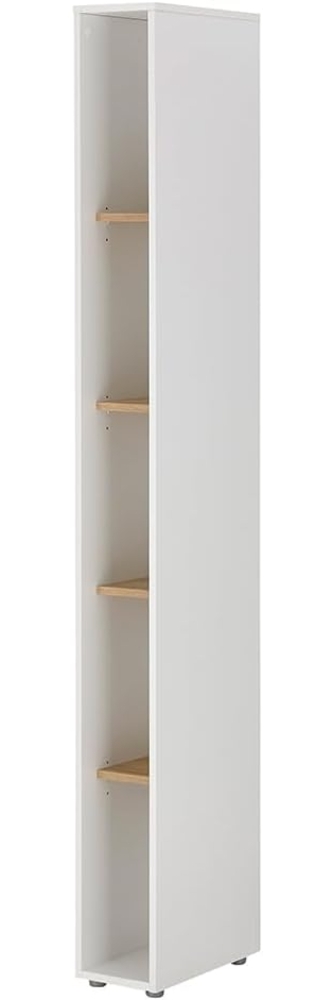 Lomadox Regal CRISP-61, in weiß mit Wotan Eiche, ca. 20/200/40 cm Bild 1