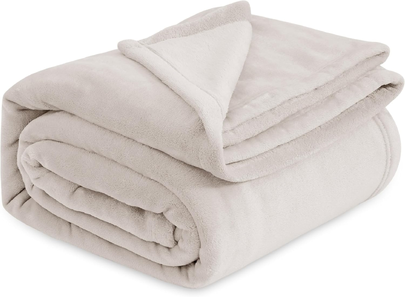 BEDSURE Kuscheldecke Flauschig Decke Fleecedecke - Wohndecke Warm Winter Weich, Sofadecke XXL, Decke Couch Blanket, Kuscheldecke Große, Wohn- & Kuscheldecken 220x240 cm, Sofa überwurfdecke Beige Bild 1