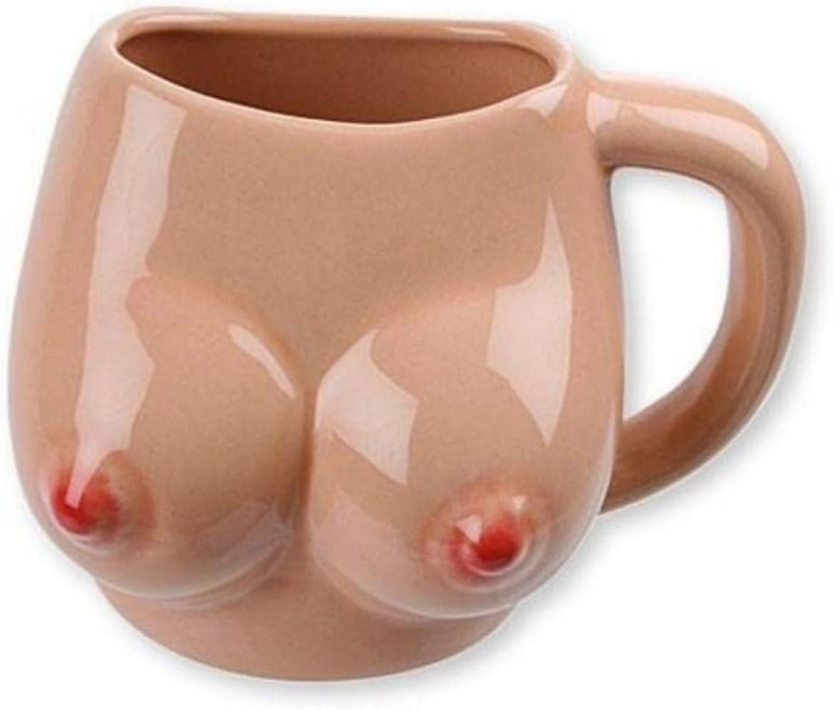 Tasse Brüste Boob Mug Kaffee Tee Becher als Geschenk Junggesellenabschied Fun Bild 1