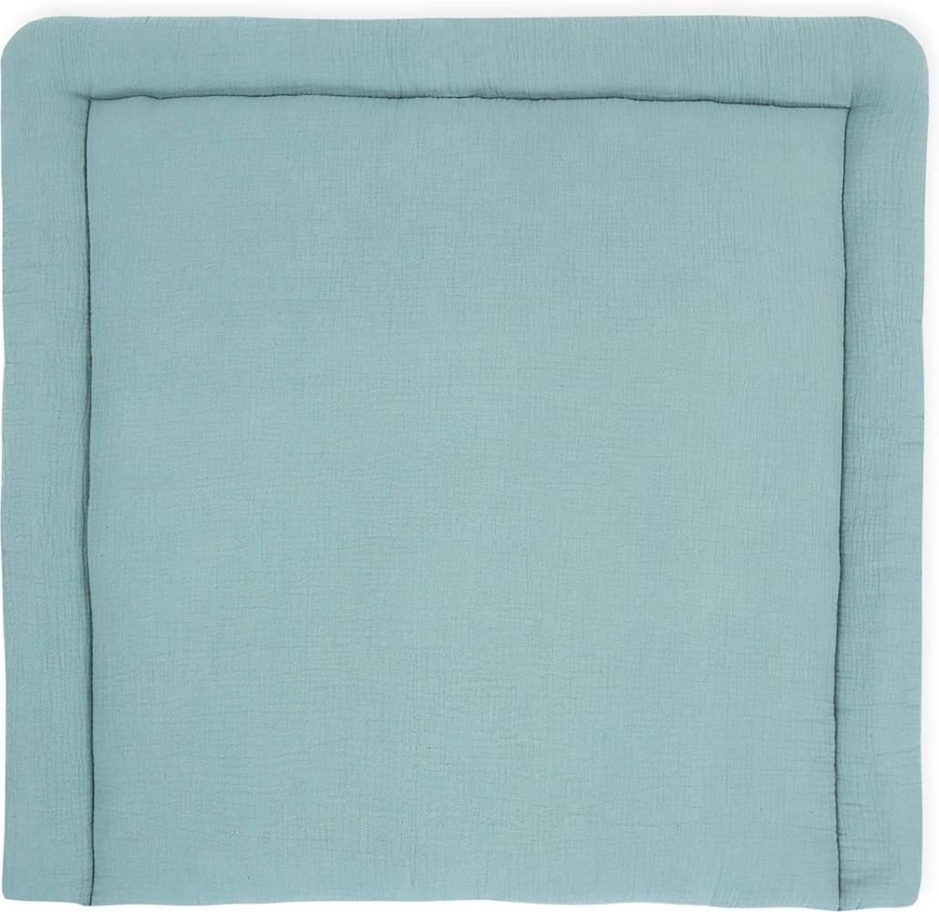 KraftKids Wickelauflage in Musselin mint, Wickelunterlage 75x70 cm (BxT), Wickelkissen Bild 1