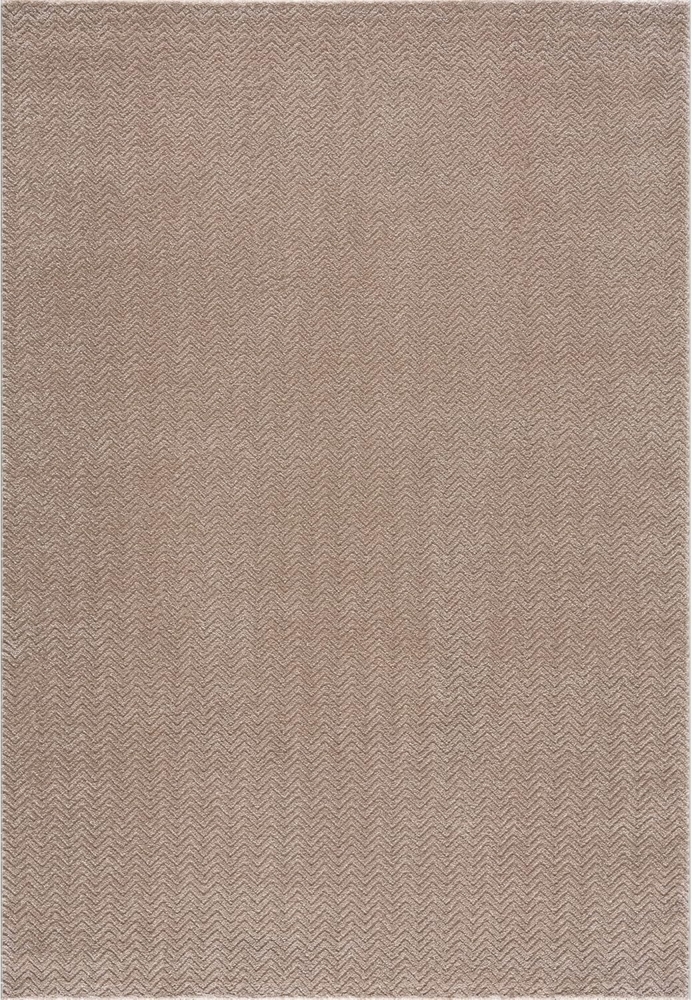 Teppich Wohnzimmer - Beige - 120x170 cm - Meliert Muster - Einfarbig - Hoch Tief Effekt - Kurzflor Weich Schlafzimmer Kinderzimmer Dekoration - Deko Teppiche Bild 1