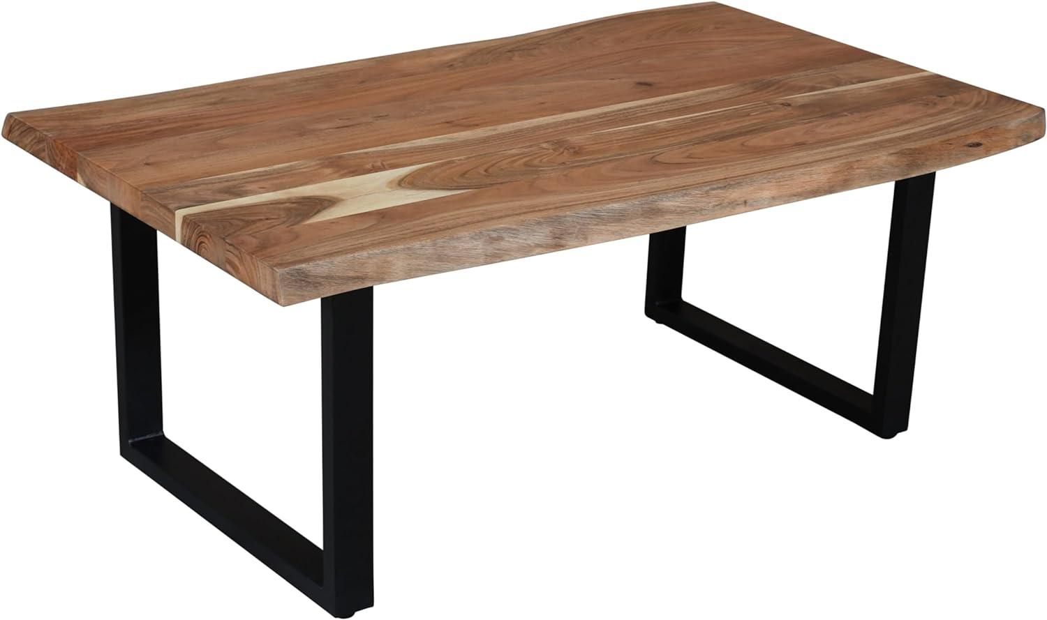Couchtisch >Coffetable< in Akazie / schwarz - 110 x 45 x 65 (BxHxT) Bild 1
