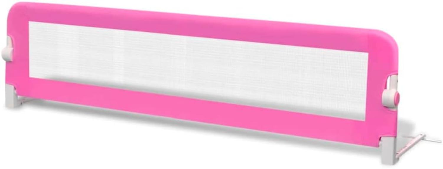 vidaXL Bettschutzgitter 150x42 cm Rosa Bild 1