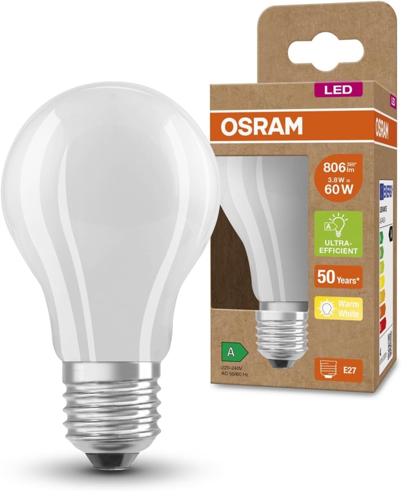 Osram LED-Lampe Standard 4W/830 (60W) Frosted E27 Bild 1