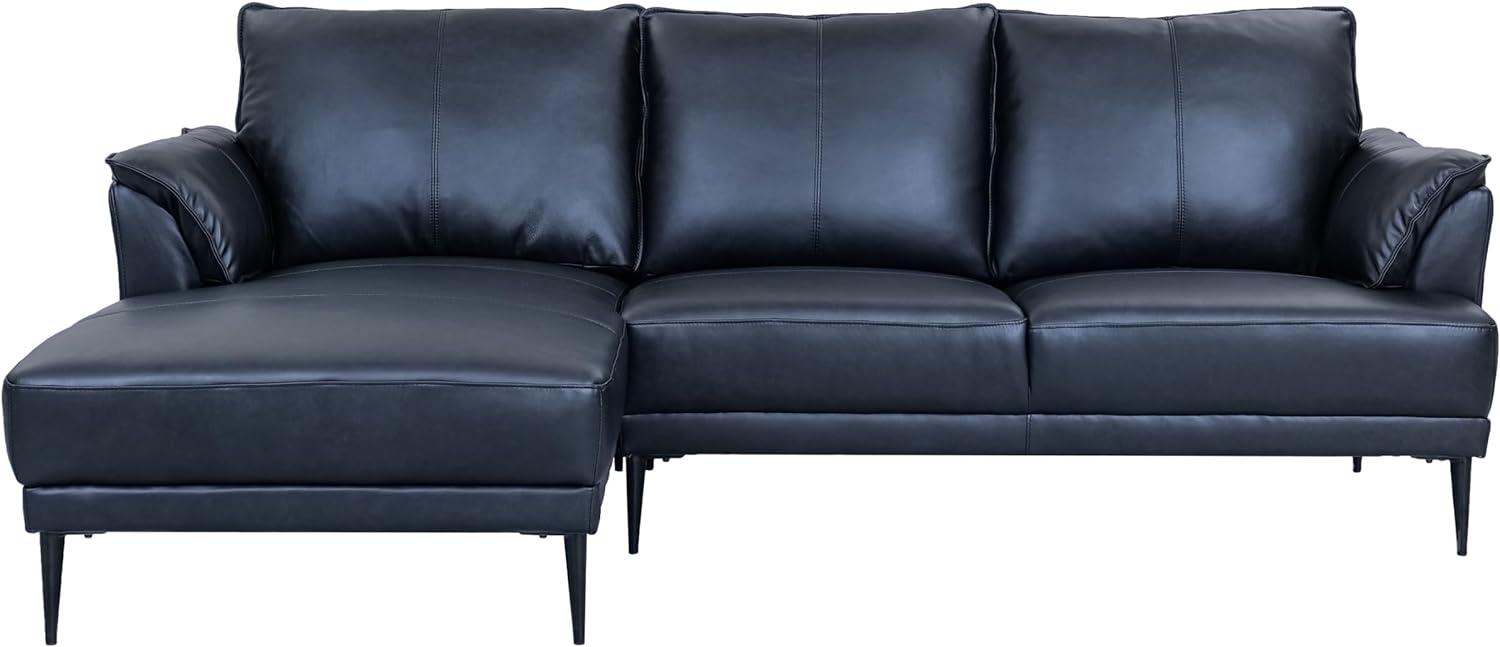 3-Sitzer Ecksofa Links Soul Schwarz Bild 1