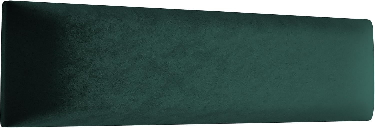 Muralo Samt Wandkissen Stoff Polsterpaneel Schlafzimmer Wohnzimmer Bett Wandpolster Bettkopfteil Lendekissen Modern Luxus Gepolstert Polster Paneel (Flaschengrün, 90x30 cm) Bild 1