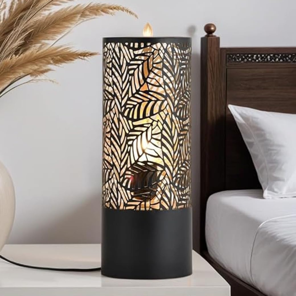 Marrakesch Orient & Mediterran Interior Nachttischlampe Skandinavische Deko Tischlampe Lampe Nachttischlampe Klein Schwarz, E27 Bild 1