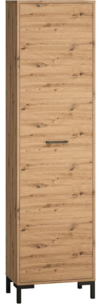 Garderobenschrank "Nevio" Stauraumschrank 55cm Artisan Eiche 1-türig Bild 1