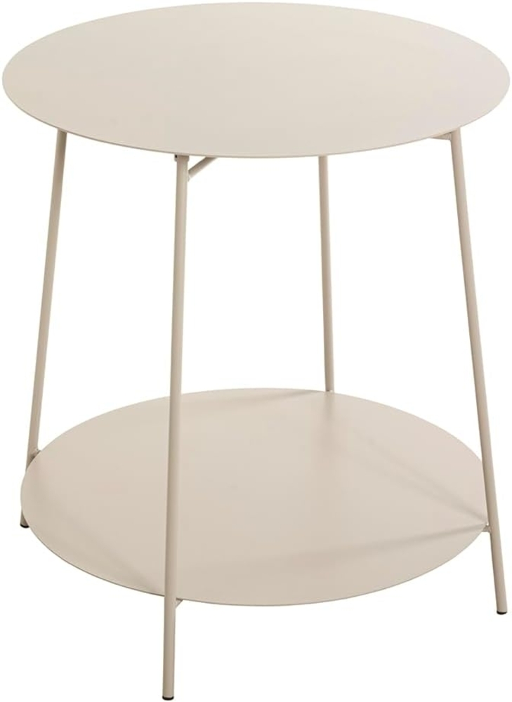 HAKU Möbel Beistelltisch, grau (Kaschmirgrau), Metall - Maße: H 50 x Ø 50 cm, Style: Modern Bild 1