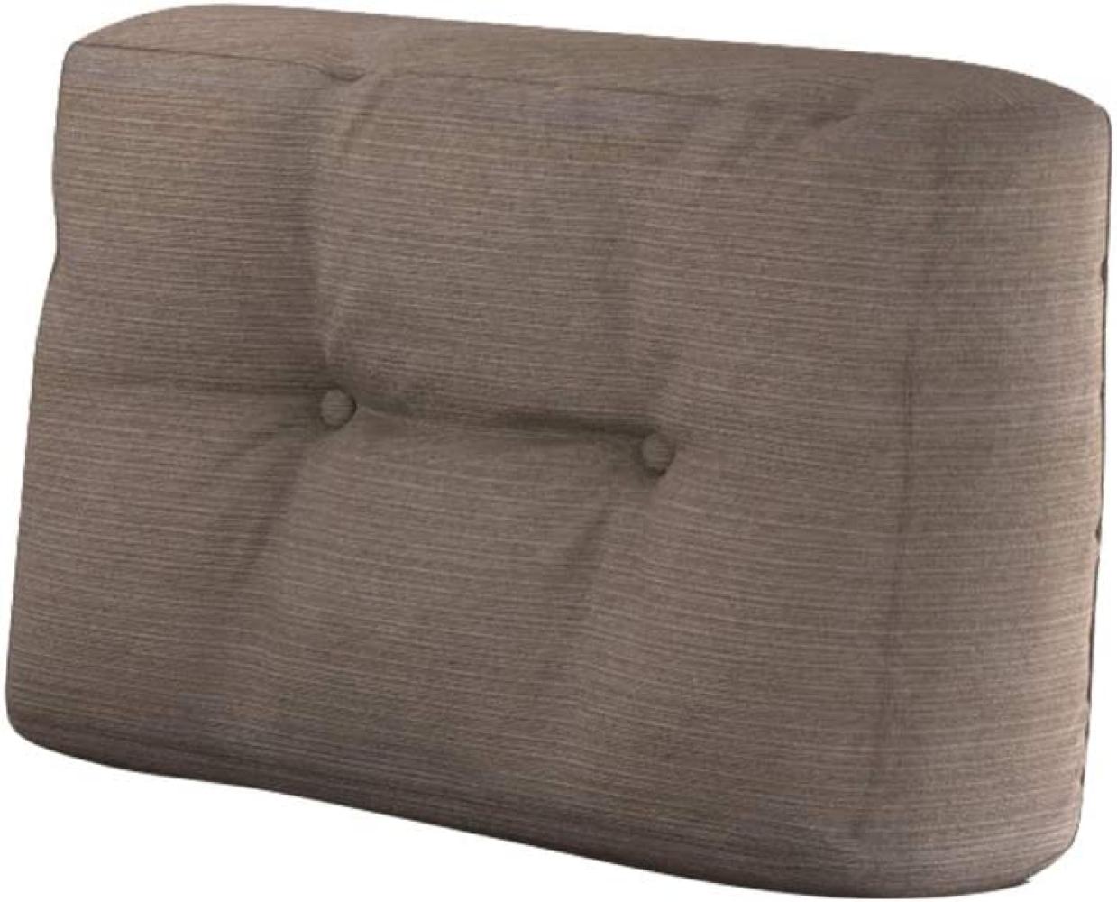 VICCO Palettenkissen Rückenkissen klein 60x40cm Seitenkissen PU Schaum-Taupe Bild 1