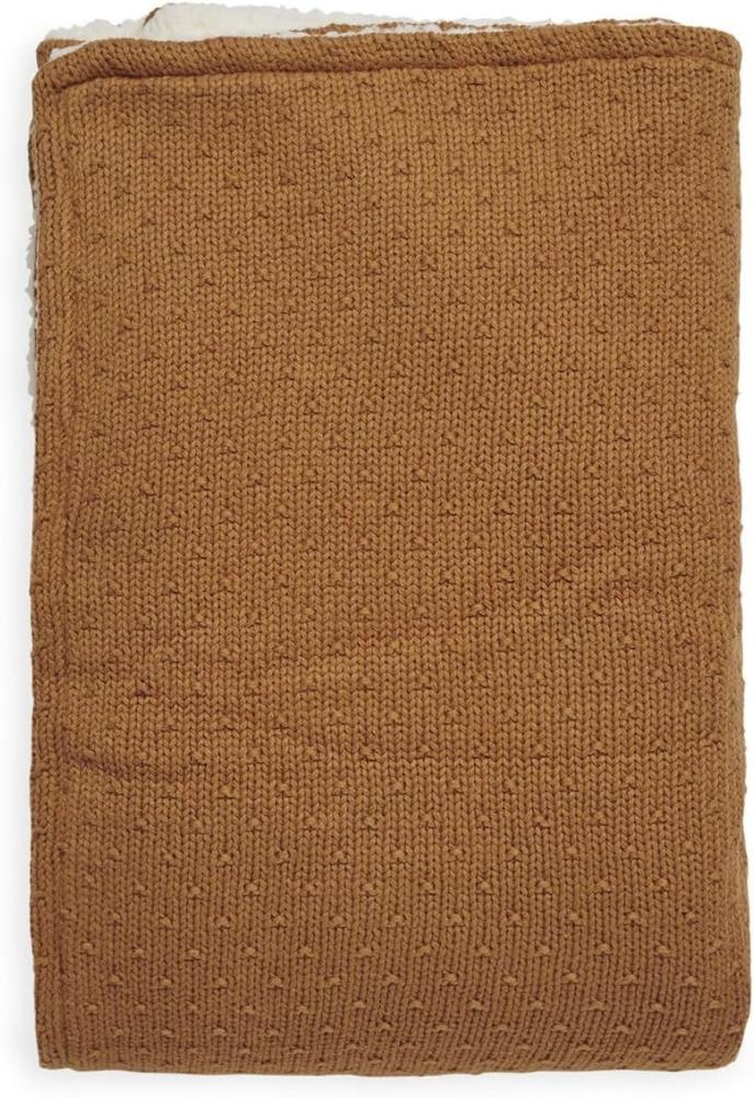 Jollein Bliss Knit Teddy Decke Caramel 75 x 100 cm Bild 1