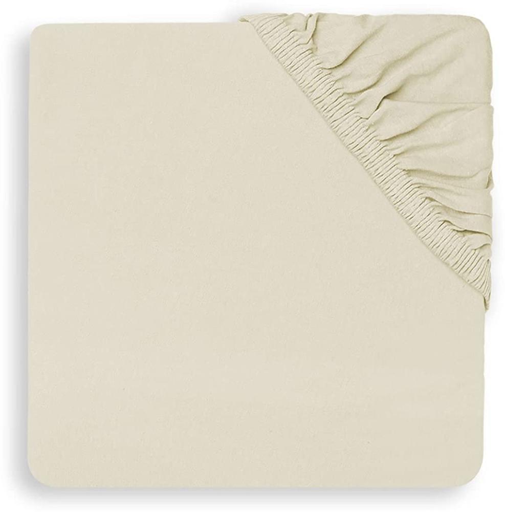 Jollein Jersey Spannbettlaken Ivory 40 x 80 / 90 cm Weiß off white Bild 1