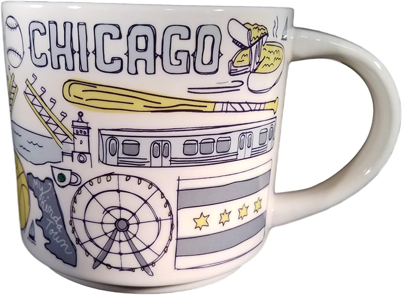 Starbucks Chicago Been There Serie Kaffeebecher aus Keramik, 14 oz Bild 1