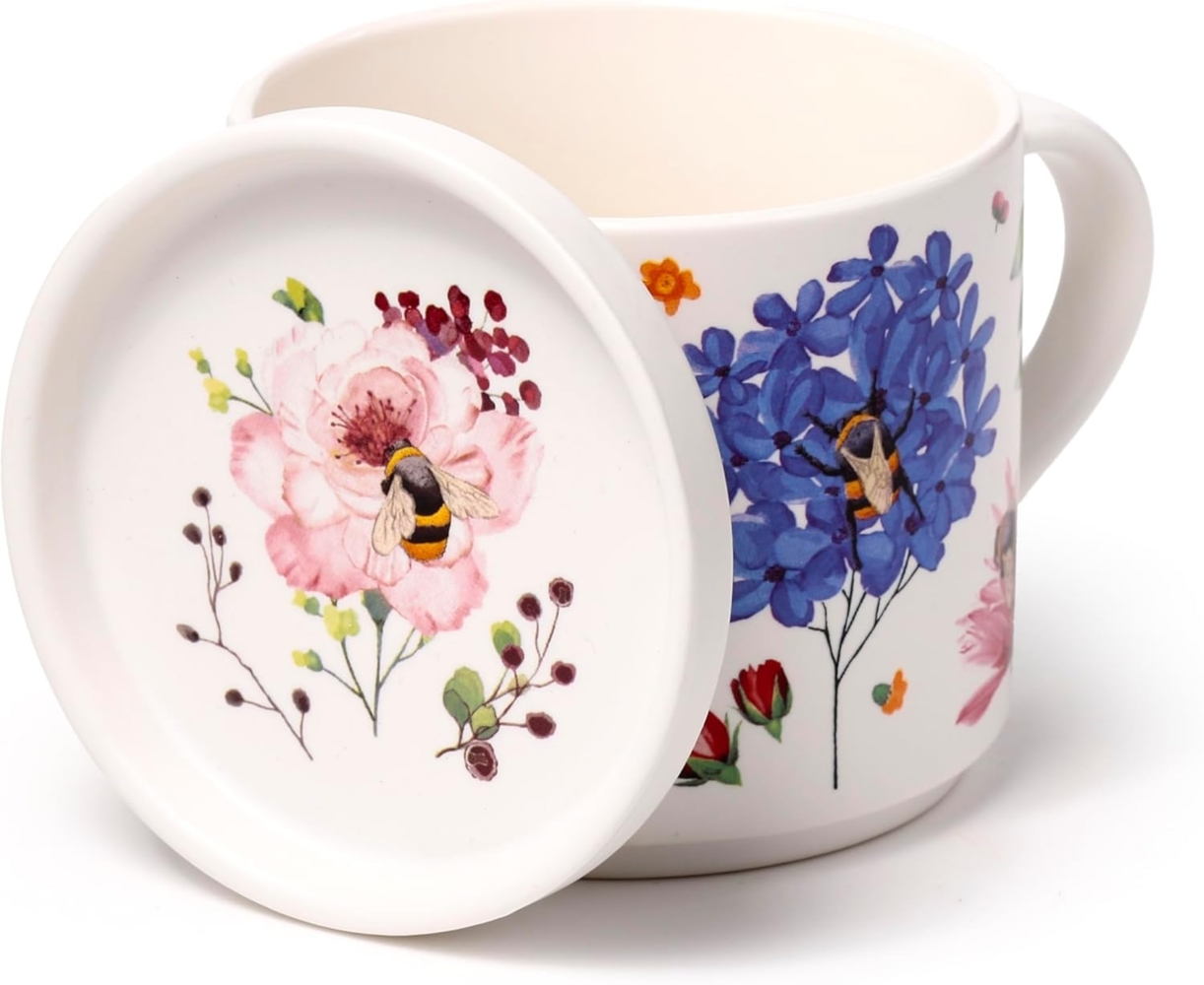 Puckator Nectar Meadows Bienen Tasse & Untersetzer Set, 405 ml / Becher Bild 1