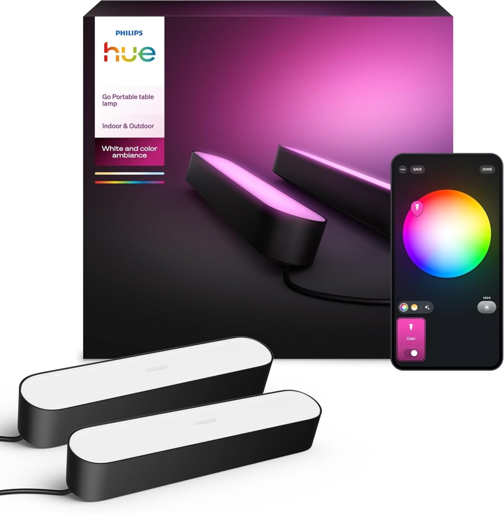 Philips Hue Play Lightbar Doppel Pack - Schwarz Bild 1