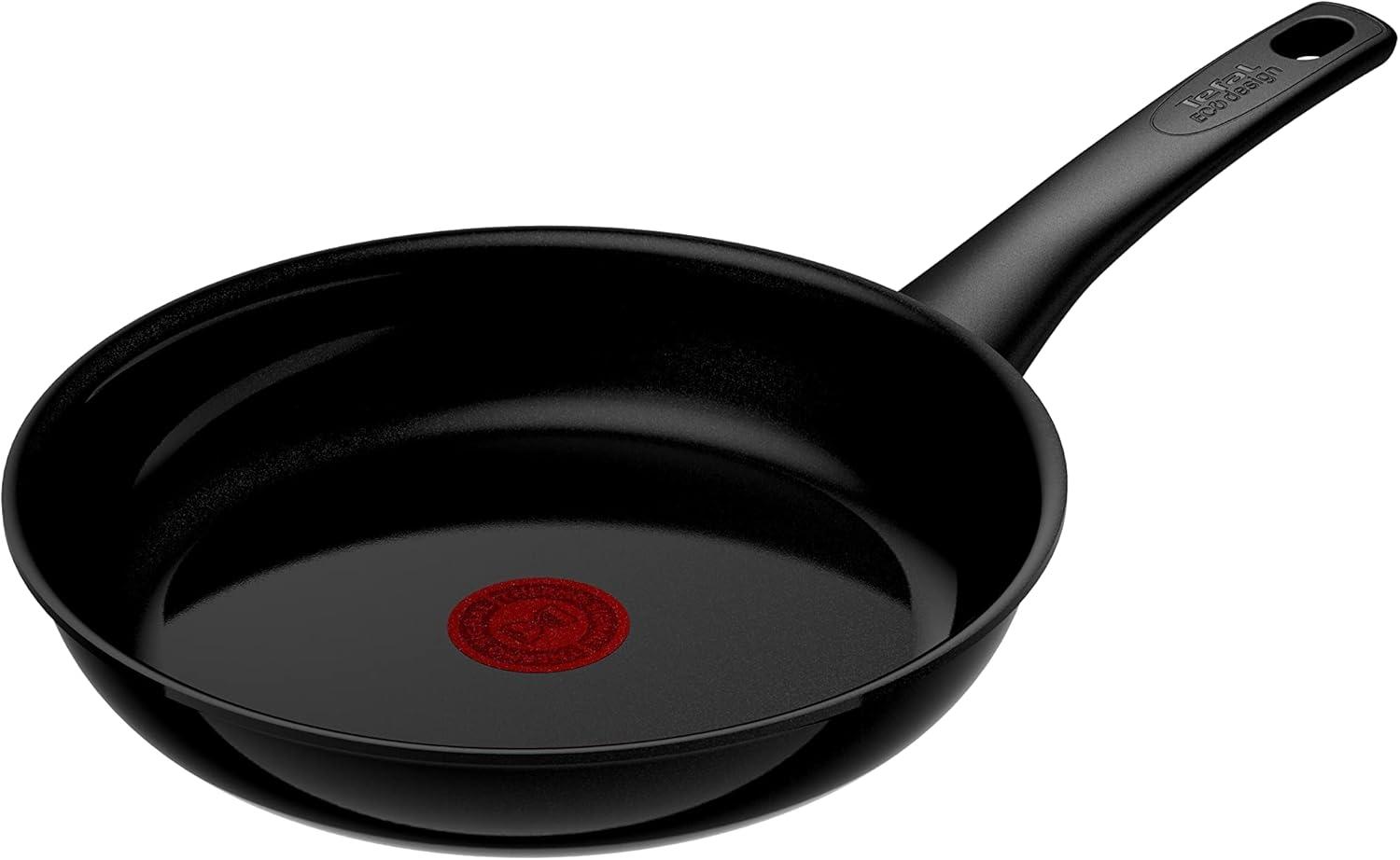 Tefal 'Renew On Black' recycelte Bratpfanne mit Temperaturanzeiger, Aluminium schwarz, Ø 24 cm Bild 1