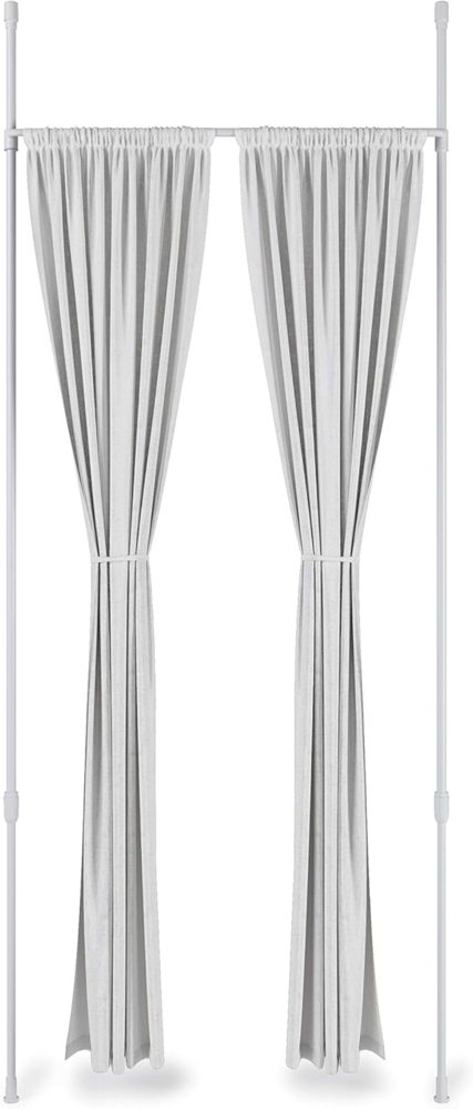 Umbra Vorhangstange Anywhere Rod Weiß, 1-läufig, ausziehbar, geklemmt Bild 1