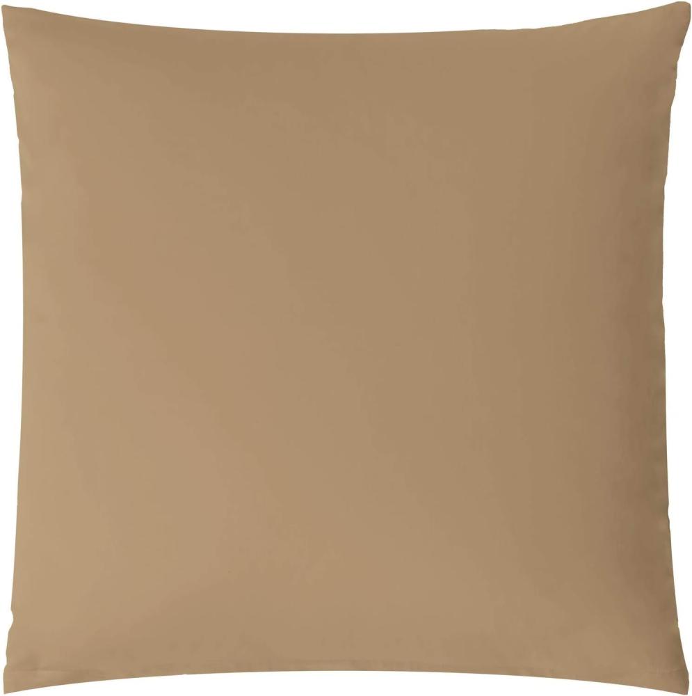 aqua-textil Kissenbezüge Luxury Kissenbezüge Kissenhüllen Mako Satin 45x45cm taupe Bild 1