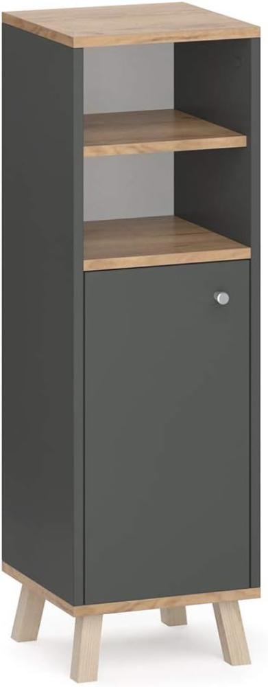 Vicco Midischrank Badschrank Badregal Senyo Goldkraft/ANT 2 Fächer Badmöbel Bild 1