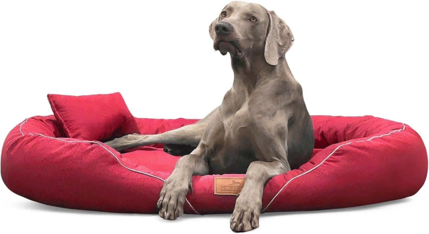TIFFANY COUTURE Orthopädisches Hundebett - 145x105cm, 04 Dunkelrot Bild 1