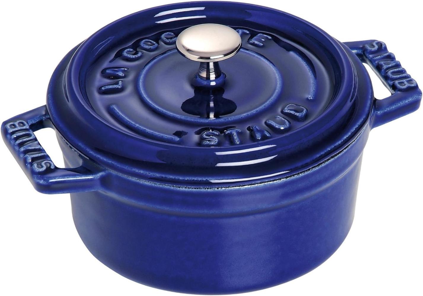 Staub La Cocotte Mini Cocotte 10 cm, rund, Dunkelblau, Gusseisen Bild 1