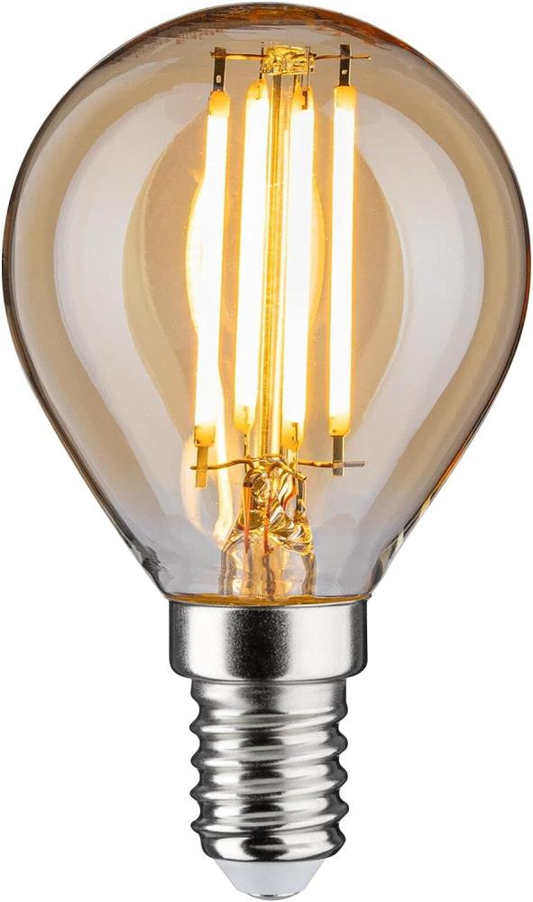 Paulmann 287. 12 LED Tropfen 4,7 Watt E14 Gold Goldlicht dimmbar Bild 1