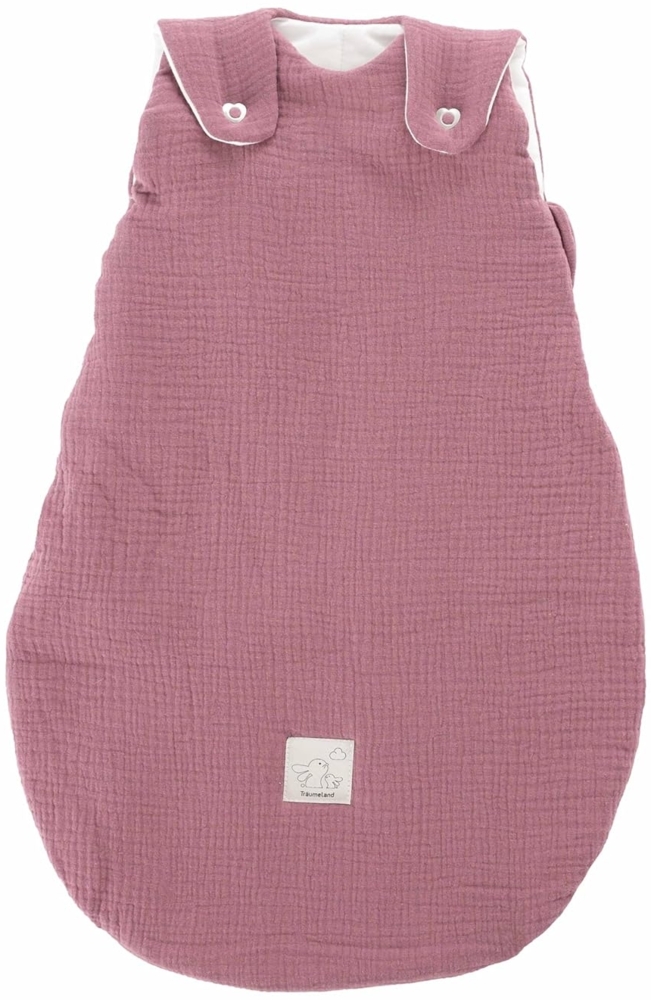 Träumeland Außenschlafsack LIEBMICH Baumwollmusselin pflaume Größe 62/68 Bild 1