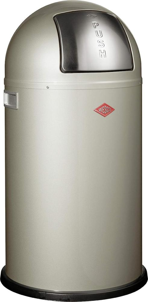 Wesco 'Pushboy' Mülleimer, silberfarben, 50 L Bild 1