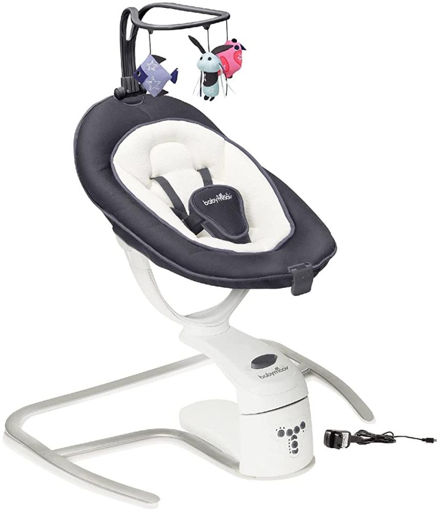 Babymoov Babyschaukel Swoon Motion Zink - inkl. 8 Melodien, 360° Sitzfläche, verstellbare Rückenlehne und Bewegungsmelder Bild 1