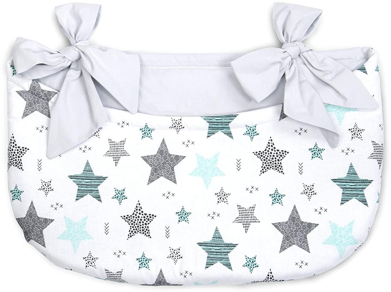 Amilian Betttasche zum Einhängen; Spielzeugtasche; Babybetttasche; Windelntasche; Spielzeughalter; Aufbewahrungstasche; Babybett Organizer für Kiderbett, Laufgitter, Kinderzimmer, Babybett; Design120 Bild 1