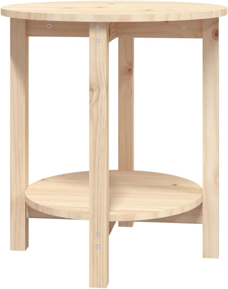 vidaXL Couchtisch Ø 55x60 cm Massivholz Kiefer 822352 Bild 1