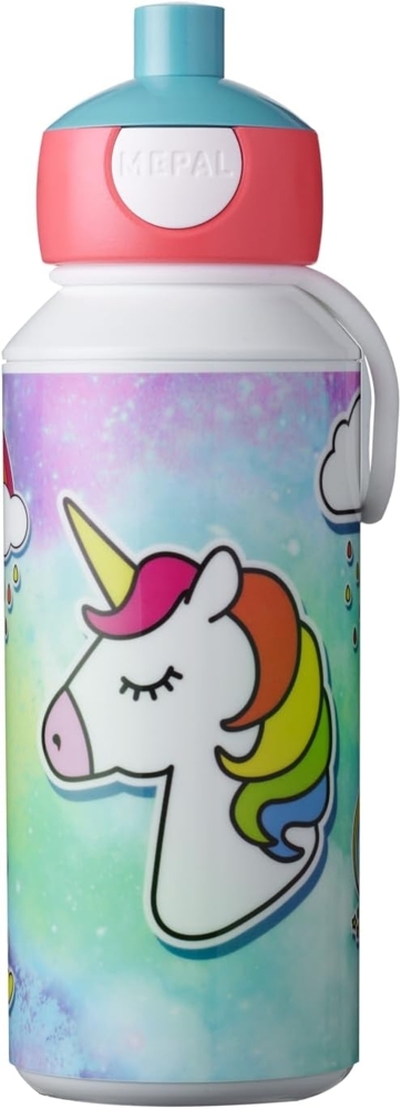 Mepal CAMPUS Trinkflasche Pop-Up 400 ml Einhorn Unicorn Bild 1