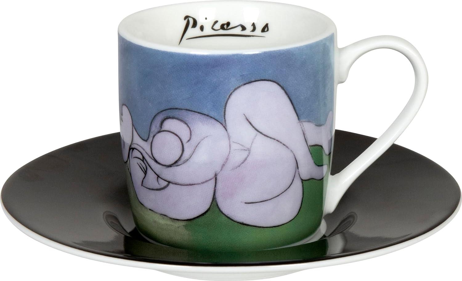 Könitz Espressotasse mit Untertasse Picasso - la siesta, Kaffeetasse, Espressobecher, Porzellan, 85 ml, 11 5 053 2579 Bild 1