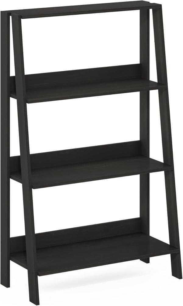 Furinno Ladder Leiter-Bücherregal, 4 Ebenen, Espresso Bild 1