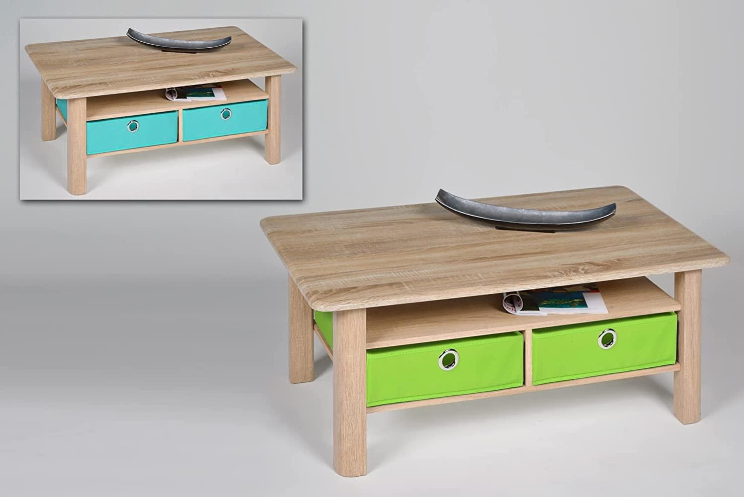 Couchtisch Rechteckig Brigid 105 x 60 x 44 Wohnzimmertisch Sonoma Eiche 11036 Bild 1