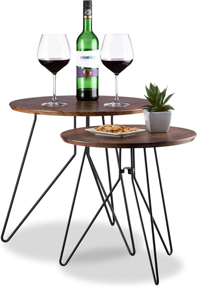 Beistelltisch Vintage 2er-Set 10024559 Bild 1