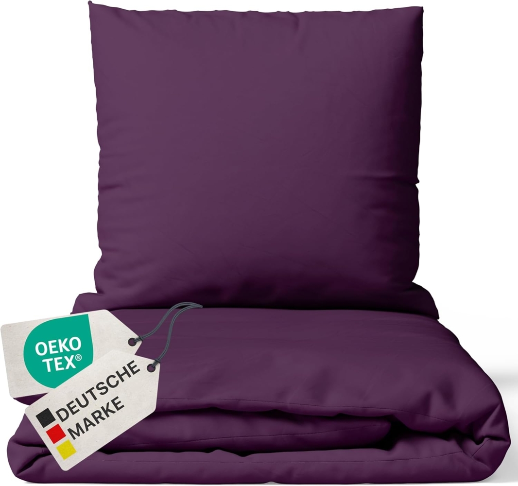 NYVI Bettwäsche Bettwäsche DreamScience Mikrofaser Uni, Microfaser, YKK Reißverschluss, Atmungsaktiv, Pflegeleicht Bild 1