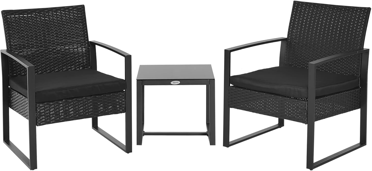Outsunny Sitzgruppe Polyrattan Sitzgruppe als 5-tlg. Set Bild 1