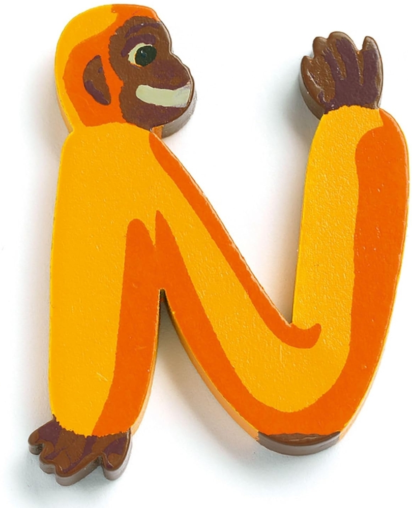 Djeco 'Tier' Holzbuchstabe, Buchstabe 'N' Bild 1