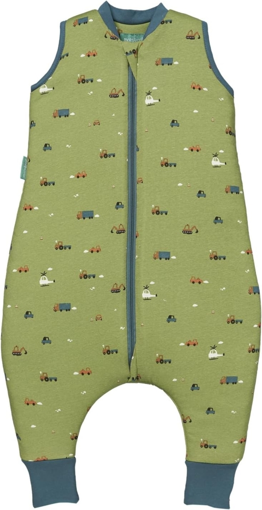 molis&co - Baby Schlafsack mit Füßen 2.5 TOG - Ganzjahres Schlafsack - Babyschlafsack mit Beinen - 100% Baumwolle (Oeko-TEX 100), Winterschlafsack Premium Qualität - Little Drivers (100 cm) Bild 1